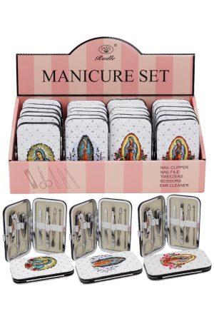 Guadalupe Cased 7 pcs Professional Nailcare Kit - 24 pcs