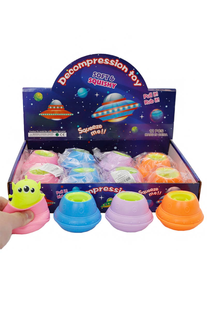 Alien Ufo Pop-up Squeeze Squishy Toy