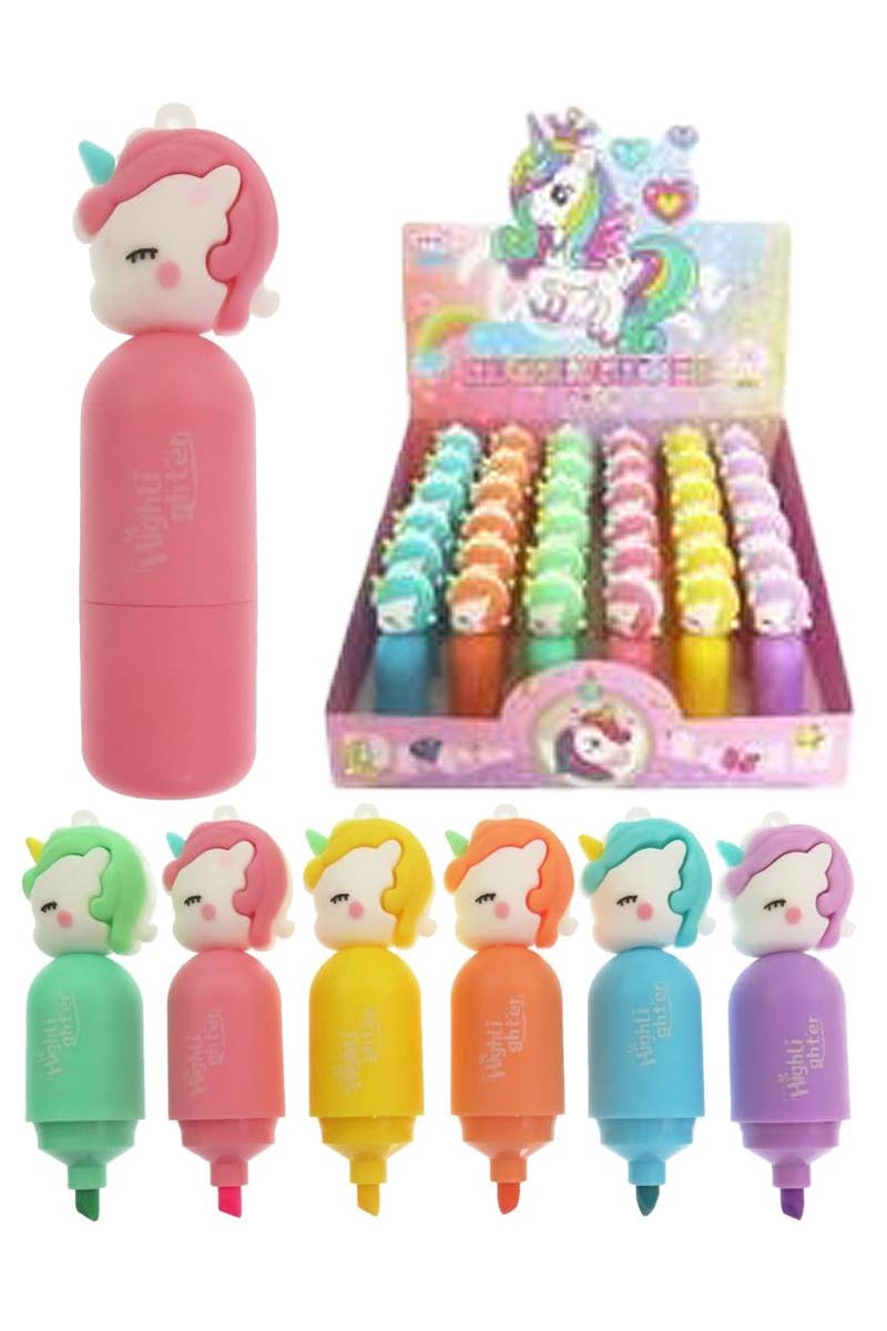 Unicorn Pony Multicolor Highlighter Marker - 36 pcs