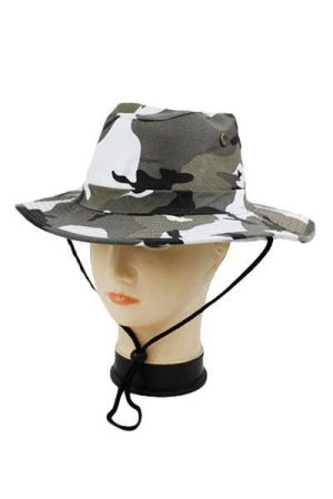 Outdoor Camouflage Fisherman Bucket Boonie Hat