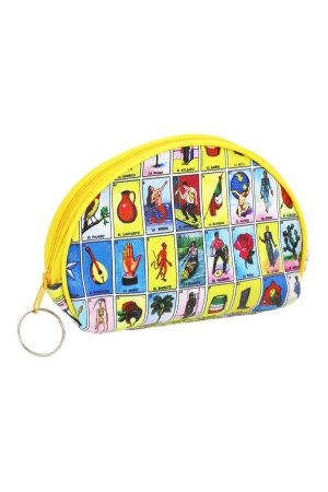 La Loteria Yellow Zipper Pu Coin Purse