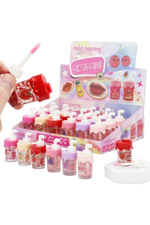 Fruit Smoothie Glitter Color-Changing Lip Gloss - 24 pcs