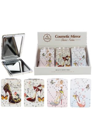 Fashion Heels Souvenir Glitter Compact Mirror