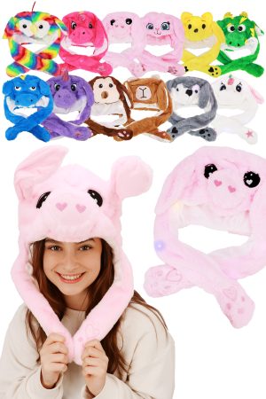 Animal Pals Led Lightup Interactive Ear Moving Hat