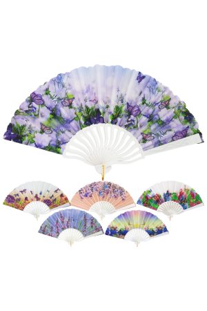 Floral Butterfly Variety Hand-held Folding Fan