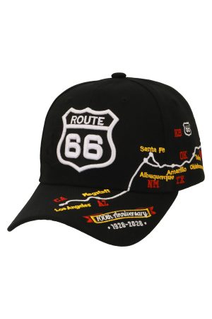 Route 66 Tonal Road Map Baseball Cap - 100th Anniversary