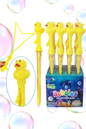 Jumbo Yellow Duck Bubble Sword Stick Wand - 12 pcs