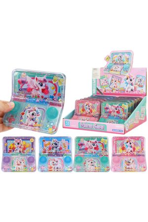 Unicorn Jelly Game Console Water Ring Toss Game - 12 pcs