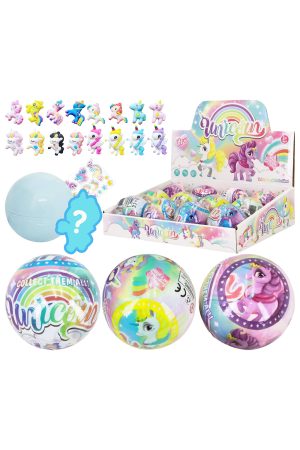 Cute Unicorn Figurine Surprise Capsule -12 Pcs