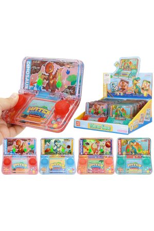 Cartoon Dinosaur Game Console Water Ring Toss Game - 12 pcs