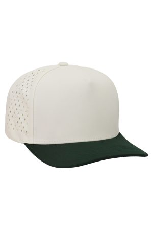 Two Tone Five Panel Digital Punch Baseball Cap