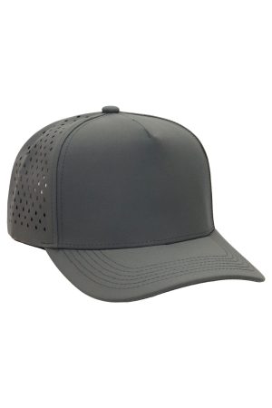 Solid Five Panel Digital Punch Baseball Cap