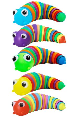 Rainbow Caterpillar Articulated Flexible Fidget Toy