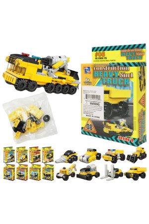 Heavy Construction Cars DIY Building Block - 12 Box