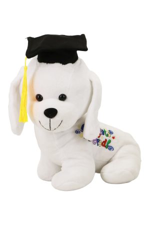 Congrats Grad Graduation Dog Plush Stuffed Doll - 11 Inch