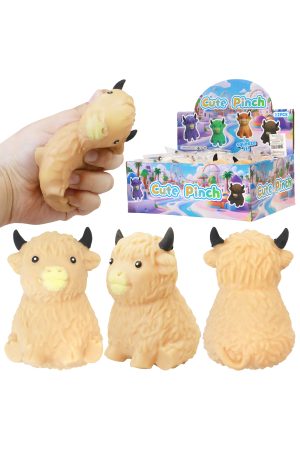 Cute Baby Highland Cow Soft Slime Filled Squishy Toy