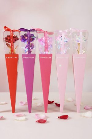 Holographic LED Artificial Galaxy Rose Gift Box