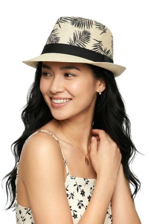 Palm Leaves Tight Weave Toyo Paper Straw Fedora