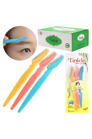 3-Piece Pastel Eyebrow Razor Set