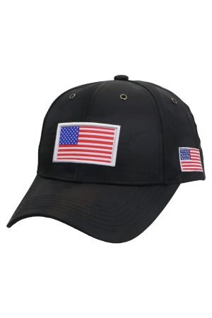 American Flag Nylon Star Camo Baseball Cap