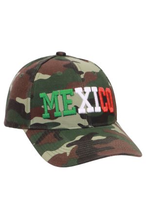 Mexico Flag Color Logo Baseball Cap