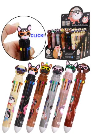 Cool Dogs 10-in-1 Multicolor Pen - 36 Pcs
