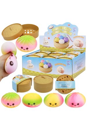 Ombre Dumpling Soft Slime Filled Squishy Blind Box - 12 Pcs