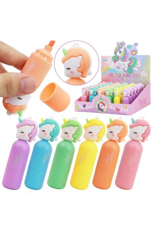 Unicorn Pony Multicolor Highlighter Marker - 36 pcs