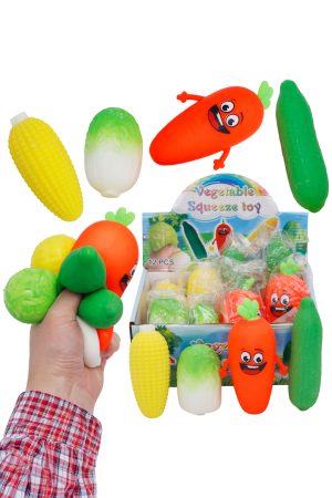 Mixed Vegetable Fluffy Slime Filled Squishy