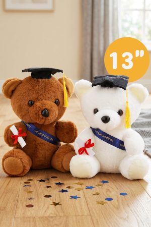 Graduation Teddy Bear Soft Stuffed Plush Doll - 13 Inch
