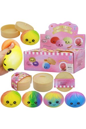 Ombre Dumpling Soft Slime Filled Squishy Blind Box - 12 Pcs