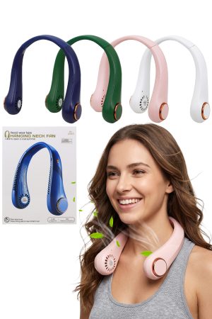 Adjustable Rechargeable Neckband Electrical Fan