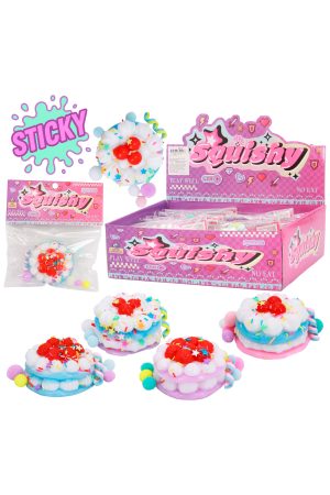 Sprinkled Strawberry Shortcake Jiggly Mochi Sticky Squishy