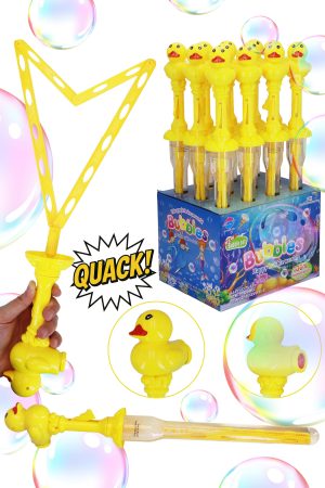 Jumbo Duck Quacking Noise Bubble Sword Stick Wand - 12 pcs