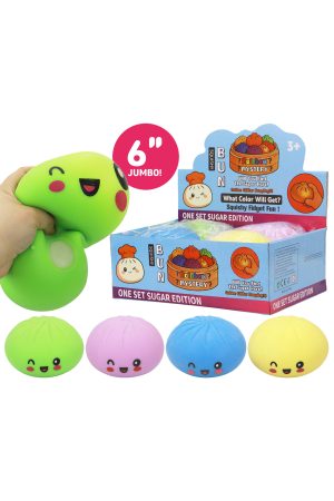 JUMBO Bao Bun Dumpling Soft Slime Filled Squishy - 6 Inch