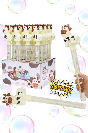 Cow Silly Noise Sound 5-Emission Hole Bubble Wand - 16 Pcs