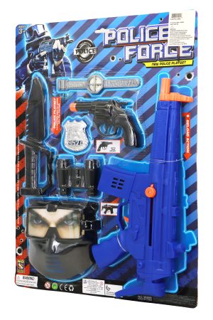 Police Force Pretend Play Fake Toy Set - 4 Pcs