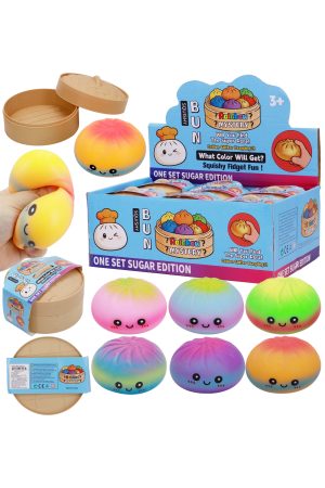 Ombre Dumpling Soft Slime Filled Squishy Blind Box - 12 Pcs