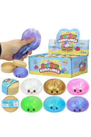 Glitter Bao Bun Dumpling Jelly Slime Squishy - DISCLAIMER