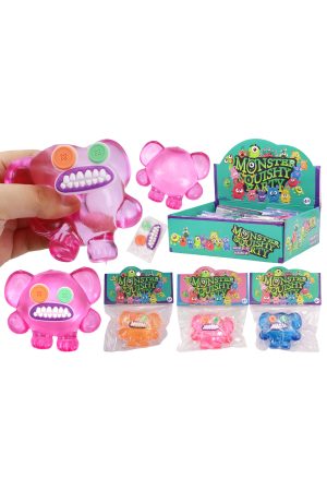 Button Eyed Monster Glitter Maltose Putty Filled Squishy Bag