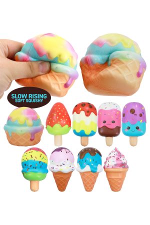 Colorful Ice Cream Variety Slow Rising Foam Squishy