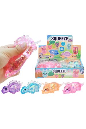 Dinosaur Glittery Maltose Putty Filled Squishy