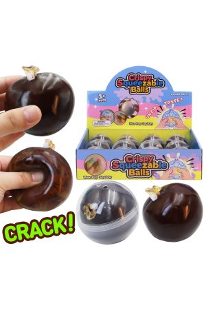 Chocolate Crunchy Crispy Cracking Clay Squishy Ball