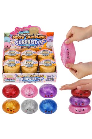 Glitter Bao Bun Dumpling Jelly Slime Filled Squishy