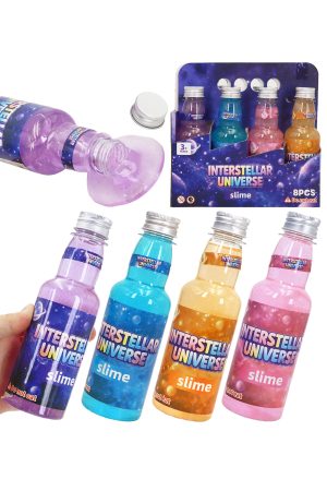 Space Galaxy Glitter Soda Bottle Glitter Water Jelly Slime