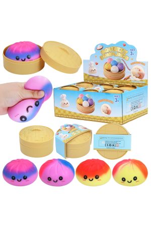 Ombre Dumpling Soft Slime Filled Squishy Blind Box - 12 Pcs