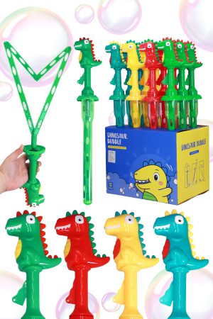 Cartoon Dinosaur Sword Emission Hole Bubble Stick Wand