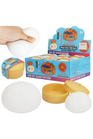 Solid White Dumpling Fluffy Slime Squishy Bao Bun