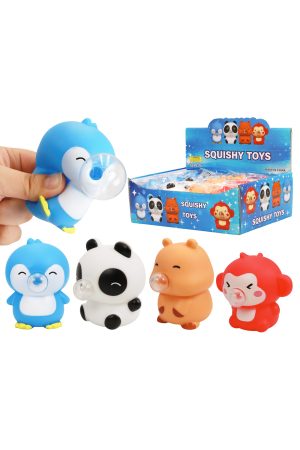 Cute Baby Animals Bubble Blowing Squishy Toy