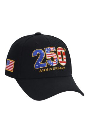 250th Anniversary USA Logo Velcro Back Acrylic Baseball Cap